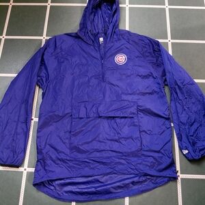 New Era Chicago Cubs Blue Pullover with Red and White Logo